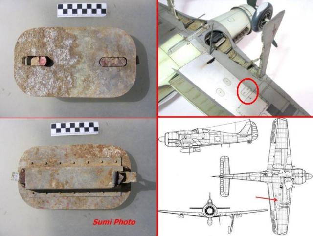 FW-190 -A német csatagép szerelőnyílásának ajtaja